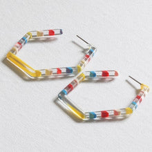 画像をギャラリービューアに読み込む, 【big metal】Cameliaレジンマルチトーンピアス