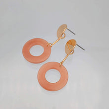 画像をギャラリービューアに読み込む, 【big metal】Aline ツートーンメタルレジンピアス