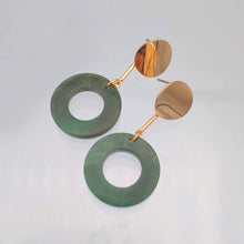 画像をギャラリービューアに読み込む, 【big metal】Aline ツートーンメタルレジンピアス