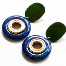 画像をギャラリービューアに読み込む, 【big metal】Aurore ツートーンアブストラクトレジンピアス