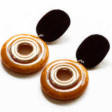 画像をギャラリービューアに読み込む, 【big metal】Aurore ツートーンアブストラクトレジンピアス