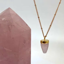 画像をギャラリービューアに読み込む, 【Mirabelle】ローズクォーツカーヴドペンデュラム