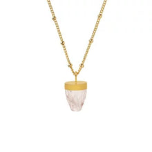 画像をギャラリービューアに読み込む, 【Mirabelle】ローズクォーツカーヴドペンデュラム