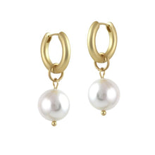 画像をギャラリービューアに読み込む, 【big metal】 Soraya パールドロップハギーピアス