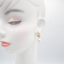 画像をギャラリービューアに読み込む, 【big metal】 Soraya パールドロップハギーピアス