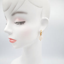 画像をギャラリービューアに読み込む, 【big metal】 Sasha ハートパールドロップハギーピアス