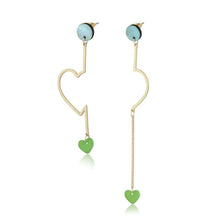 画像をギャラリービューアに読み込む, 【big metal】Corynアシンメトリックハートエナメルピアス