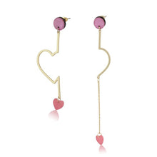 画像をギャラリービューアに読み込む, 【big metal】Corynアシンメトリックハートエナメルピアス