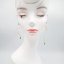 画像をギャラリービューアに読み込む, 【big metal】Corynアシンメトリックハートエナメルピアス