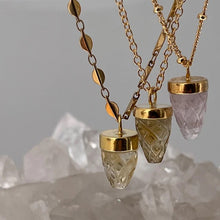 画像をギャラリービューアに読み込む, 【Mirabelle】ローズクォーツカーヴドペンデュラム