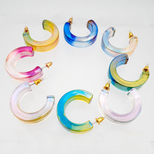 画像をギャラリービューアに読み込む, 【big metal】Celia 2トーンフープピアス