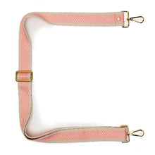画像をギャラリービューアに読み込む, 【Elie Beaumont】CROSSBODY STRAP：パステルピンクシェブロン
