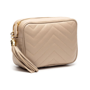 【Elie Beaumont】Quilted Standard Bag：ビスケット