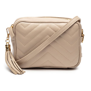 【Elie Beaumont】Quilted Standard Bag：ビスケット