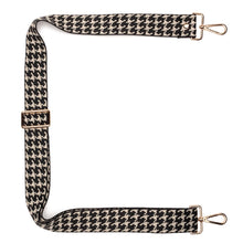 画像をギャラリービューアに読み込む, 【Elie Beaumont】CROSSBODY STRAP：ブラックドッグトゥース
