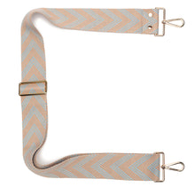 画像をギャラリービューアに読み込む, 【Elie Beaumont】CROSSBODY STRAP：スカイブルーシェブロン
