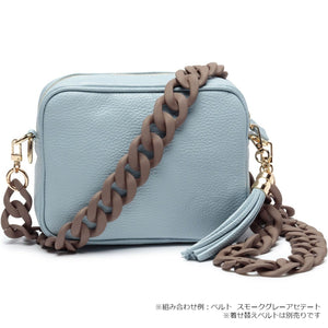 【Elie Beaumont】CROSSBODY BAG：パウダーブルー